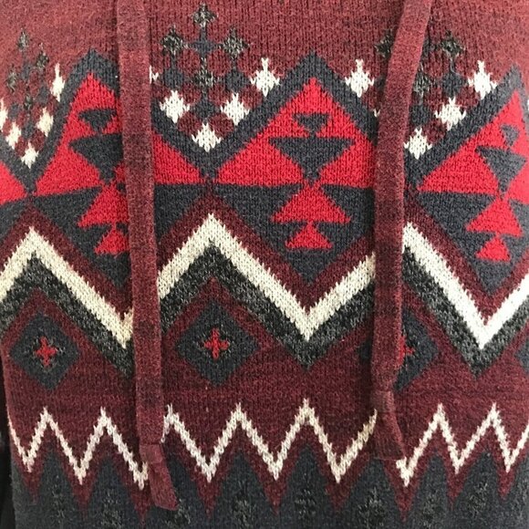 American Eagle Seriously Soft Men Knit Hooded Pullover Sweater Small Nordic - Picture 6 of 12